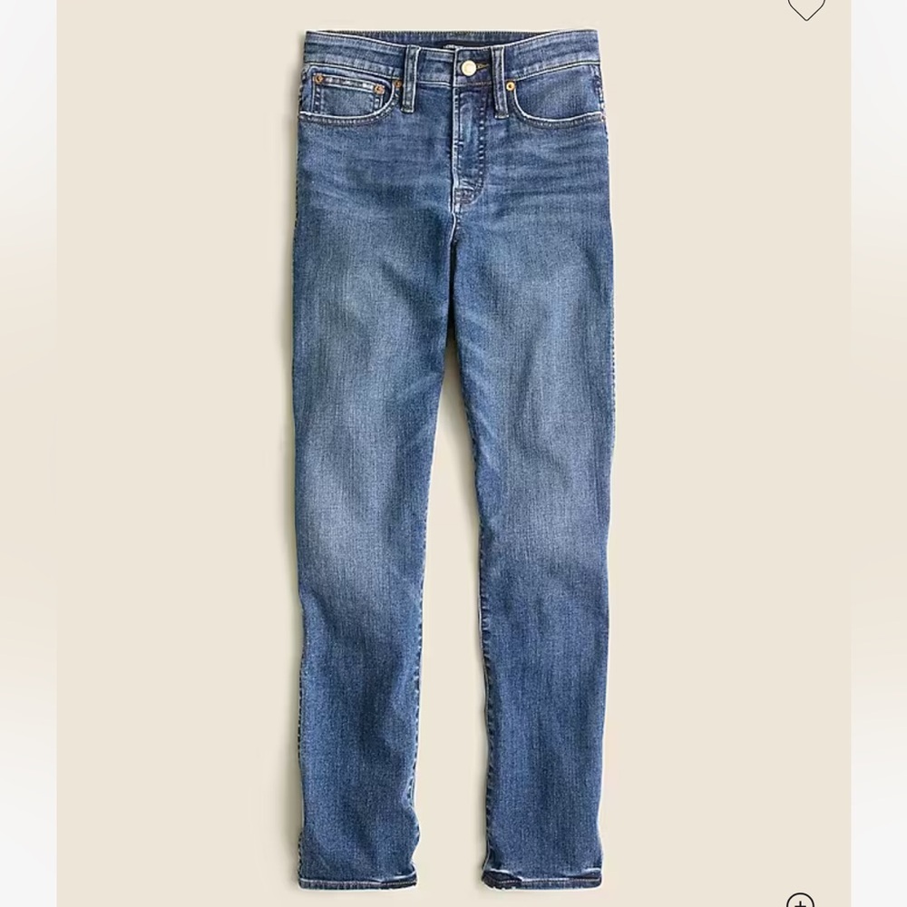 J. Crew Curvy vintage slim straight jean in Warm Surf Wash  L4713